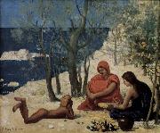 Pierre Puvis de Chavannes The White Rocks oil